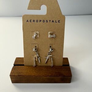 🚨3 for $15🚨 Aeropostale Earring Set in Silver-Tone